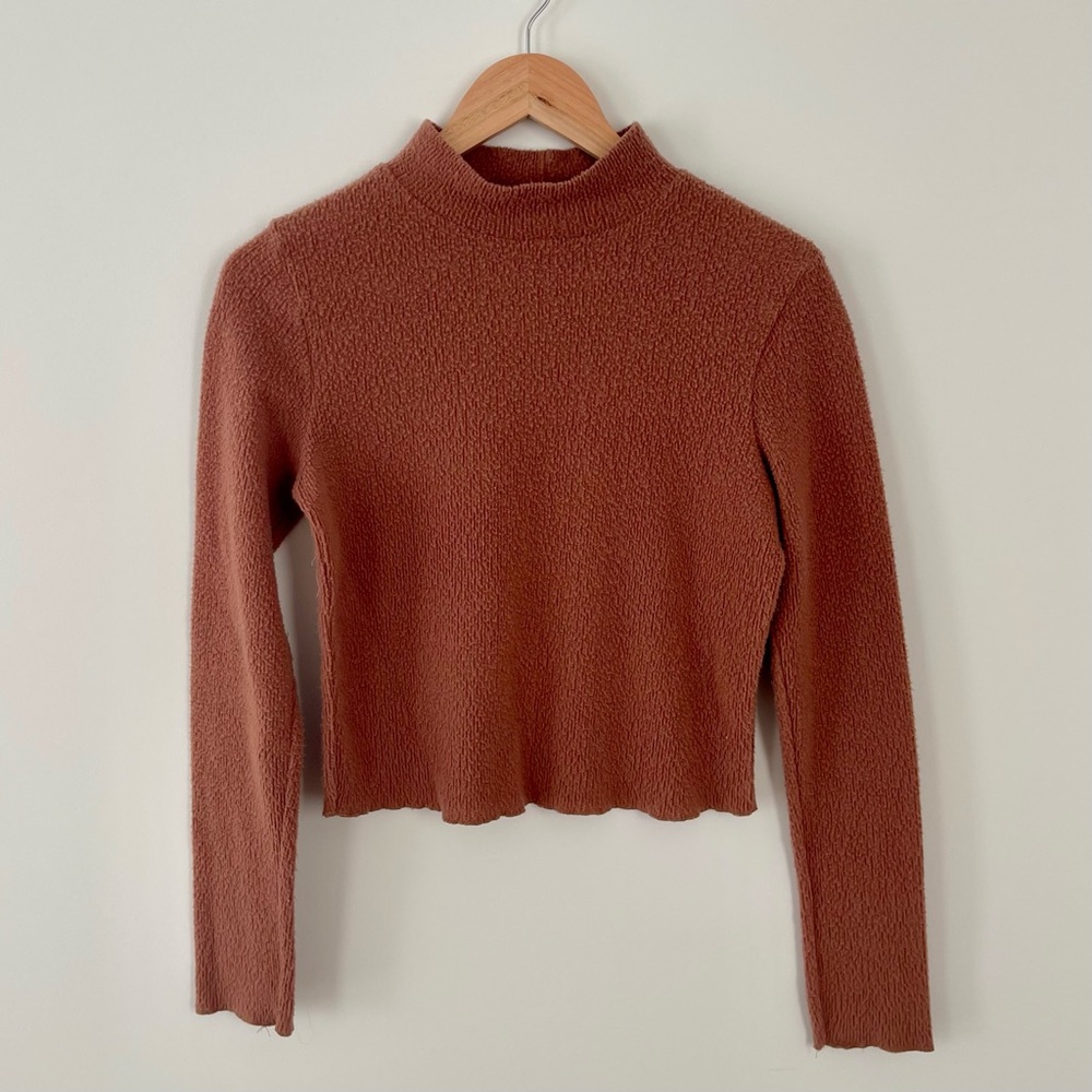Brown Cropped Sweater